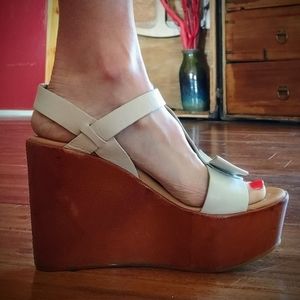 Kork Ease leather platform sandals